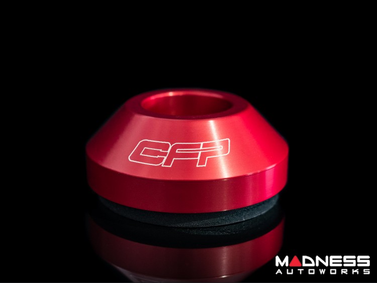 FIAT 500 Strut Top Mount Assembly Kit Upgraded Replacement Red Anodized